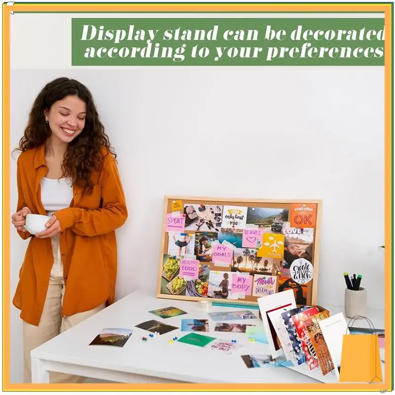 L53A-3 قطعة 12 الطبقة الاكريليك بطاقات المعايدة عرض موقف واضح بطاقة عرض موقف سهلة لتجميع حامل بطاقة ملصق البطاقة البريدية