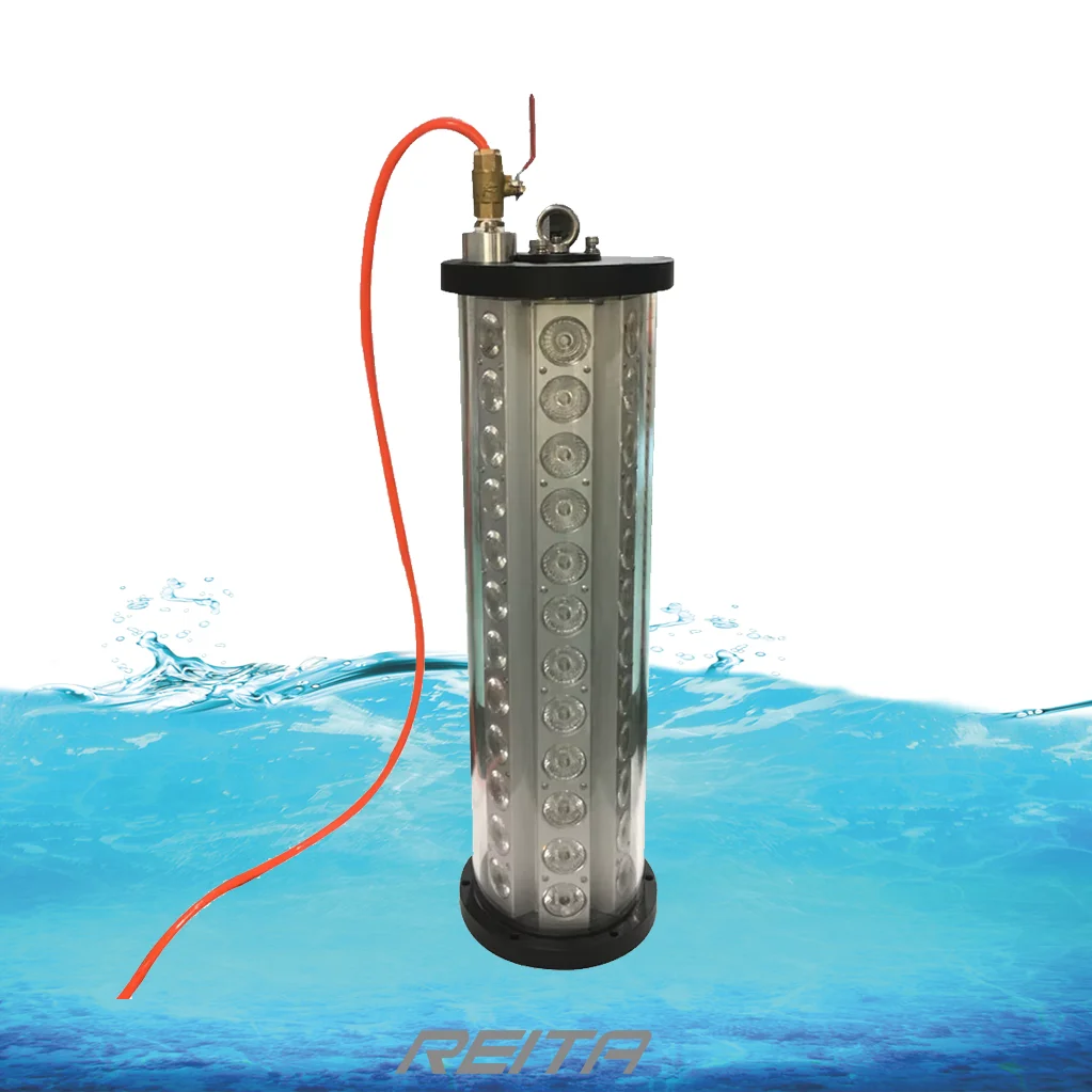 

1100W 72 Lamps Underwater Fishing Light LED 510nm Green IP68 Marine Fish Attractor for Tuna Trawler CE RoHS