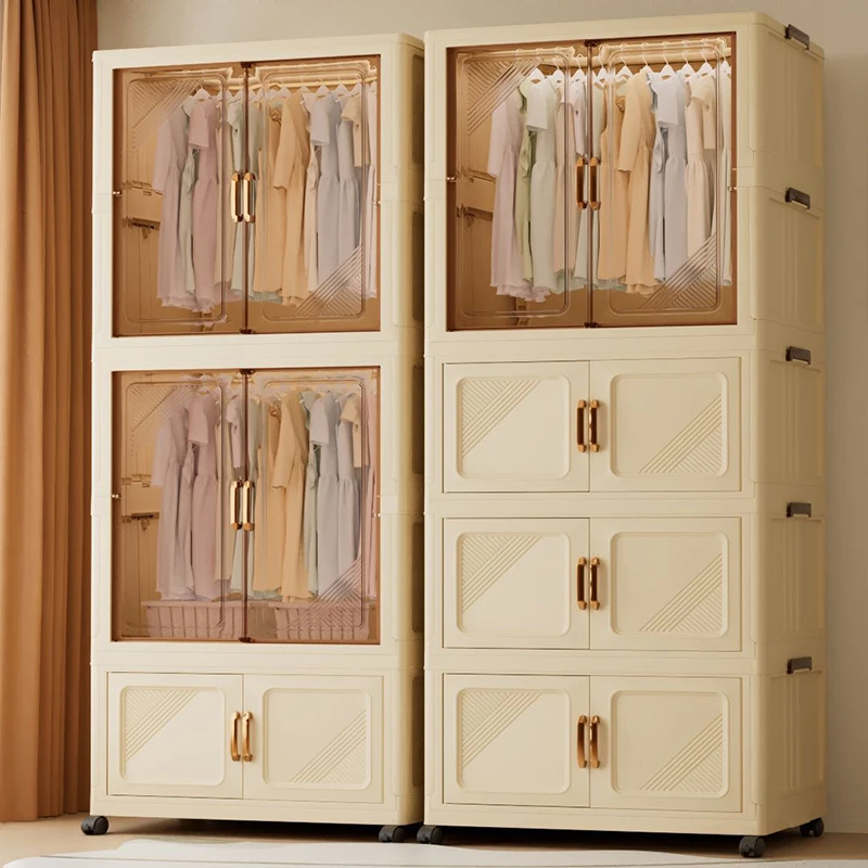 

Furniture For Home Dressers Children's Wardrobe Storage Cabinet Living Room Bedroom Dwvo Storage Drawer Folding Cabinet