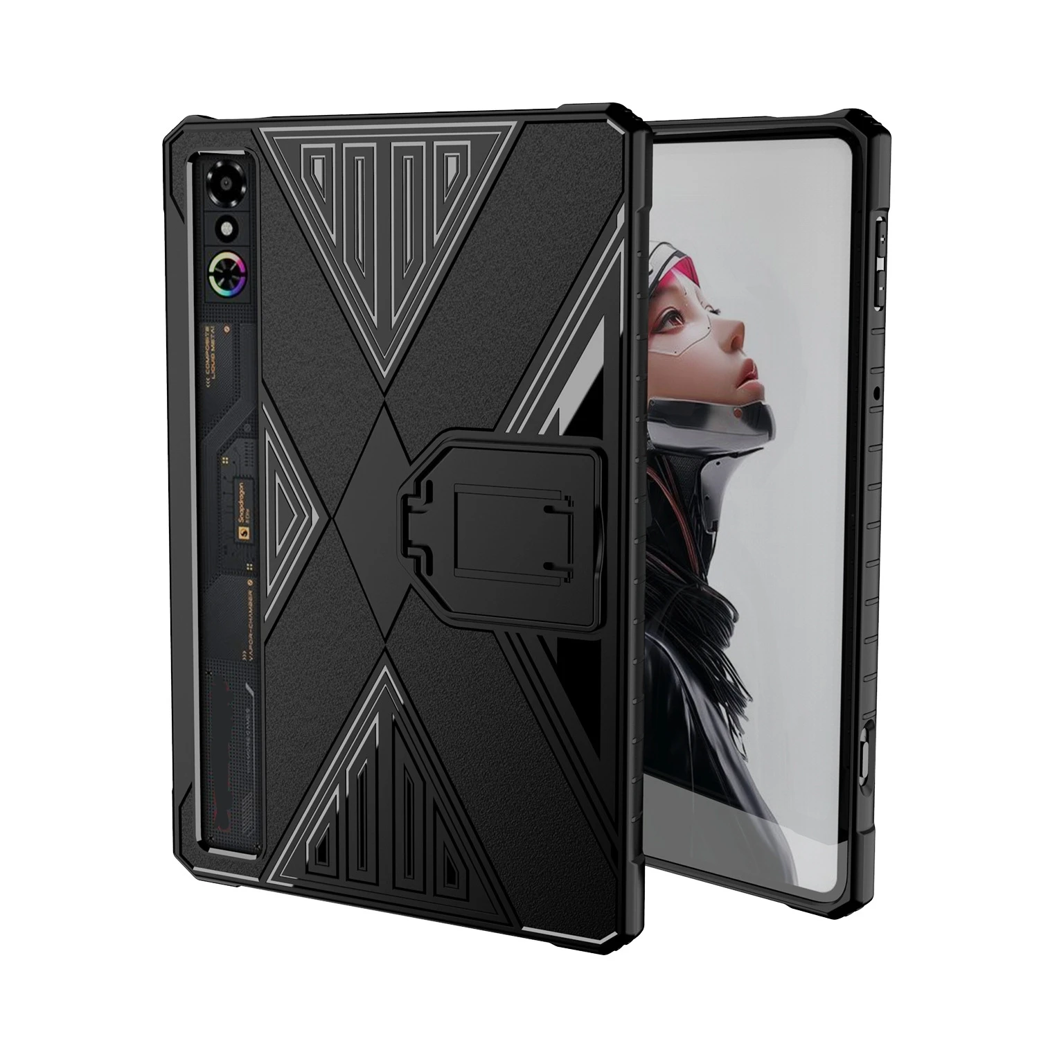 For Red Magic 3 PRO Gaming Tablet TPU Stand Case Shockproof Tablet Protective Case for RedMagic Astra Cover Accessories