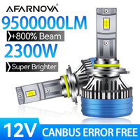2PC 2300W H7 H4 H11 LED Headlight High Power Canbus H1 H8 9005 HB3 9006 HB4 9012 HIR2 H13 880 H16 Turbo Lamp 6000K Car Light