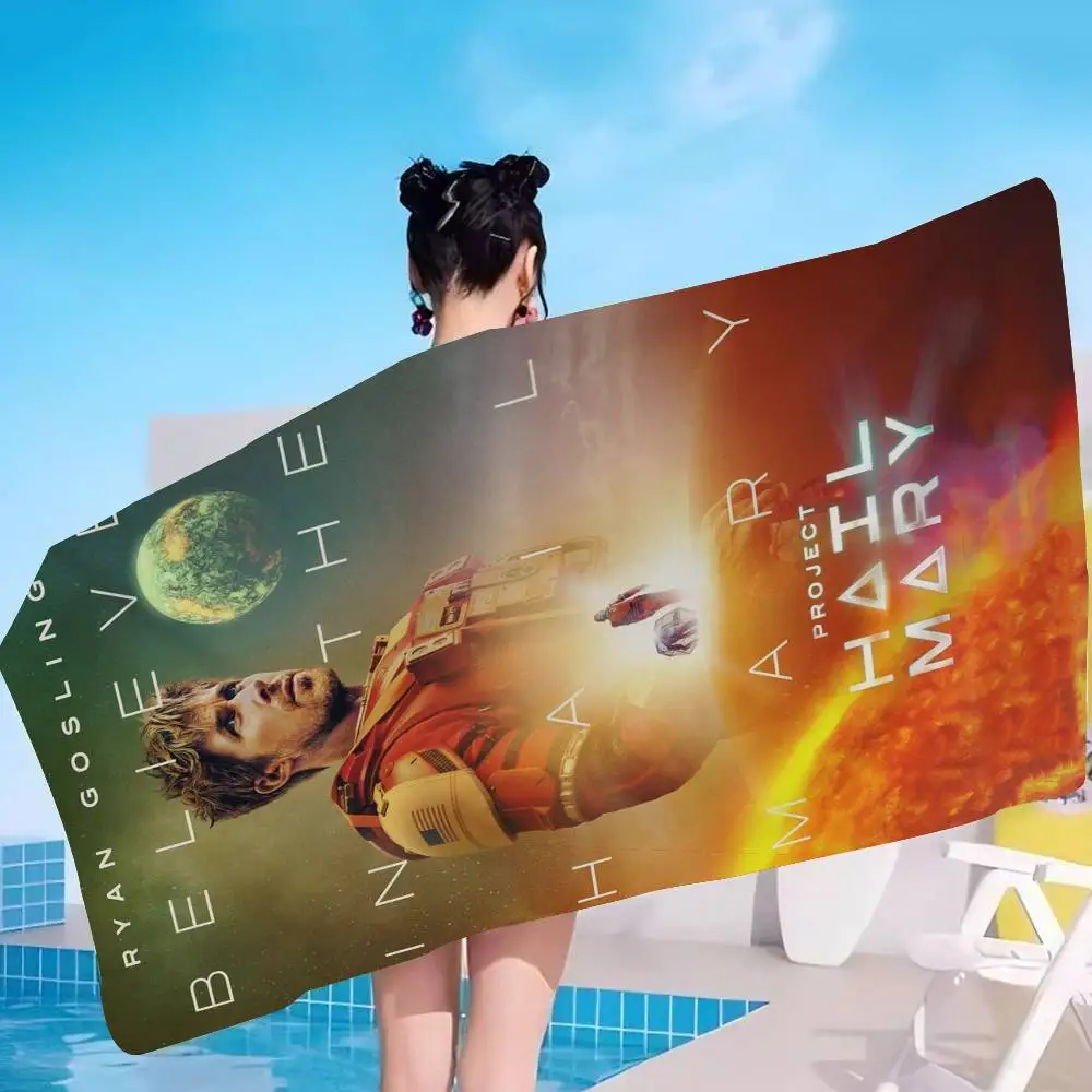 P-Project Hail Mary 2026 Movie Microfiber Printed Beach Towel Mountain Climbing Yoga Beach Swimming Running Absorbent Soft Towel