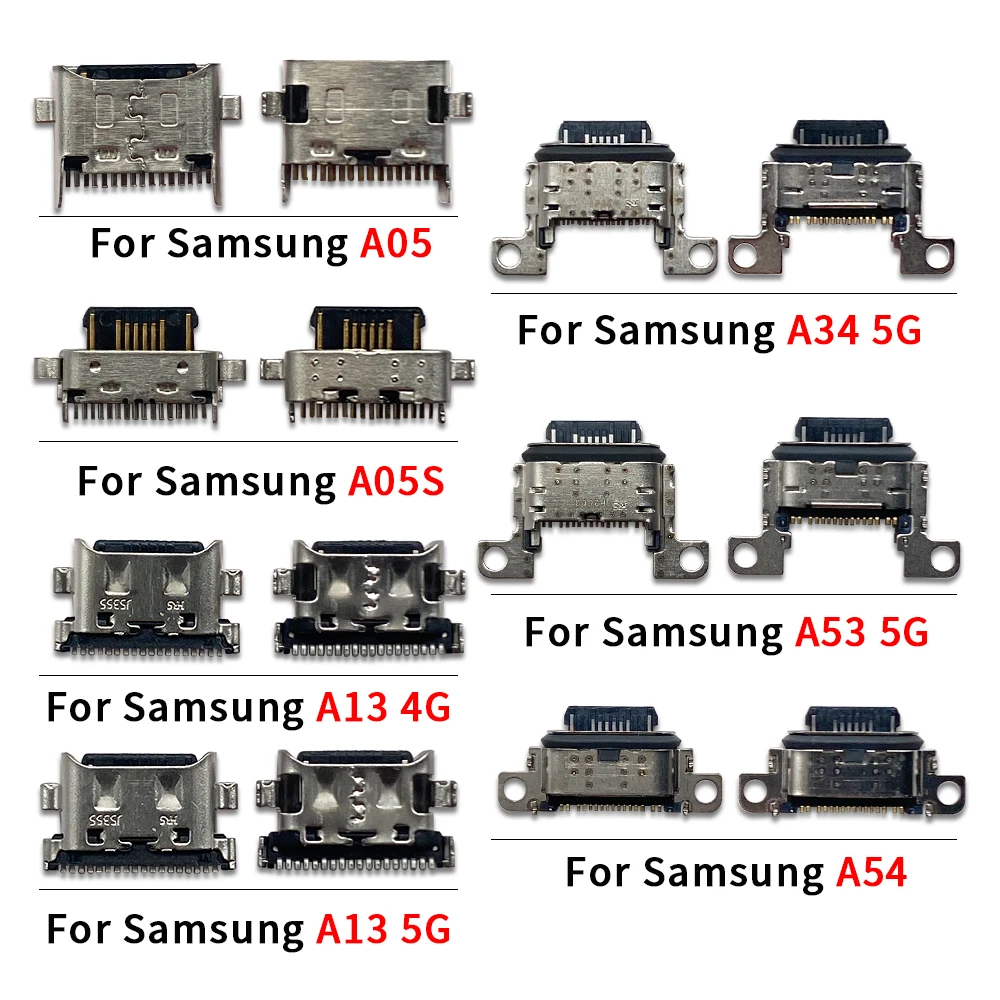 10 Pcs USB Charging Port Connector Charge Jack Socket Plug Dock For Samsung A04E A04S A05 A05S A13 4G A13 5G A14 A145P A14