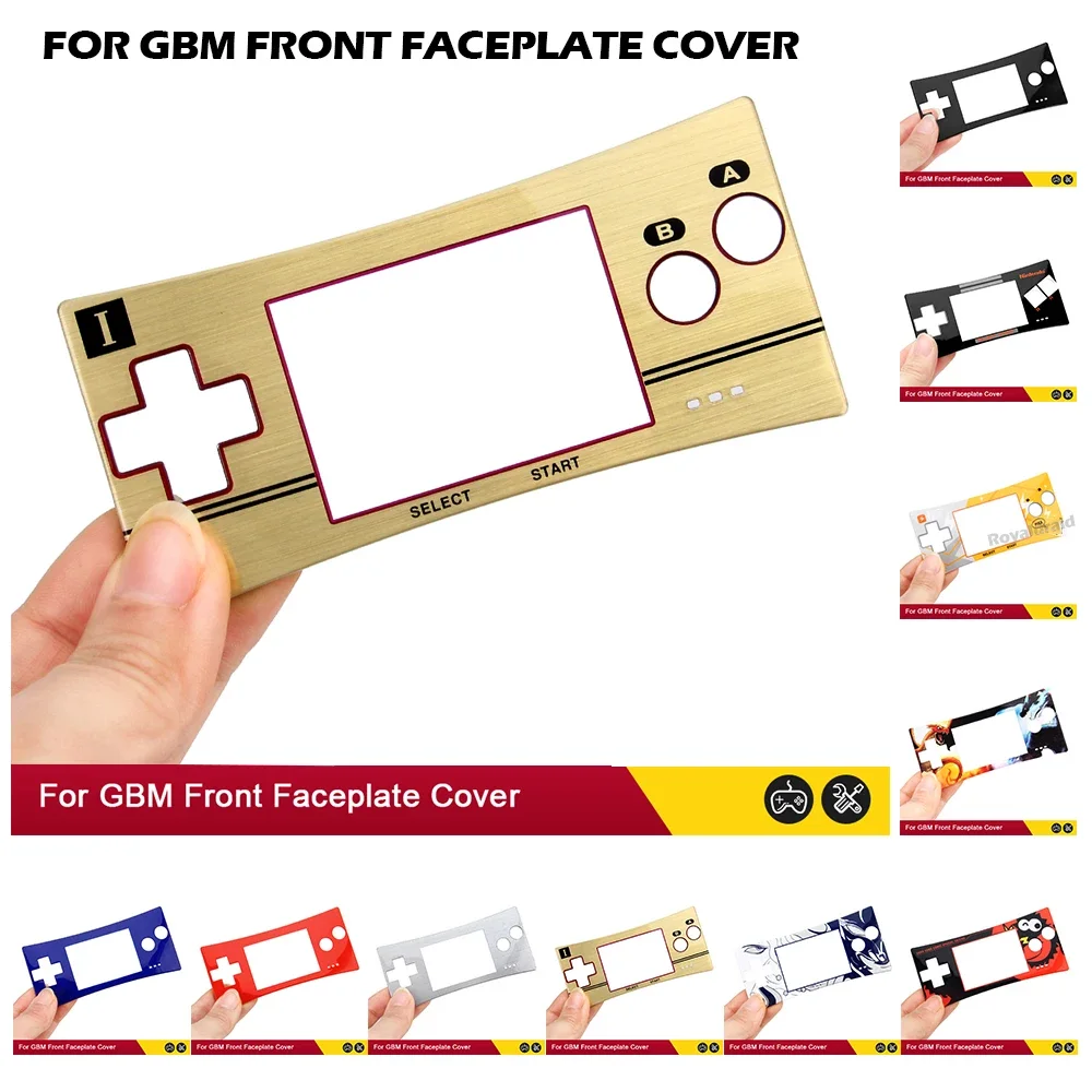 8 Colors Replacement Front Faceplate Cover Shell Housing Case for GameBoy Micro for GBM Game Console Front Cover Case Dropship