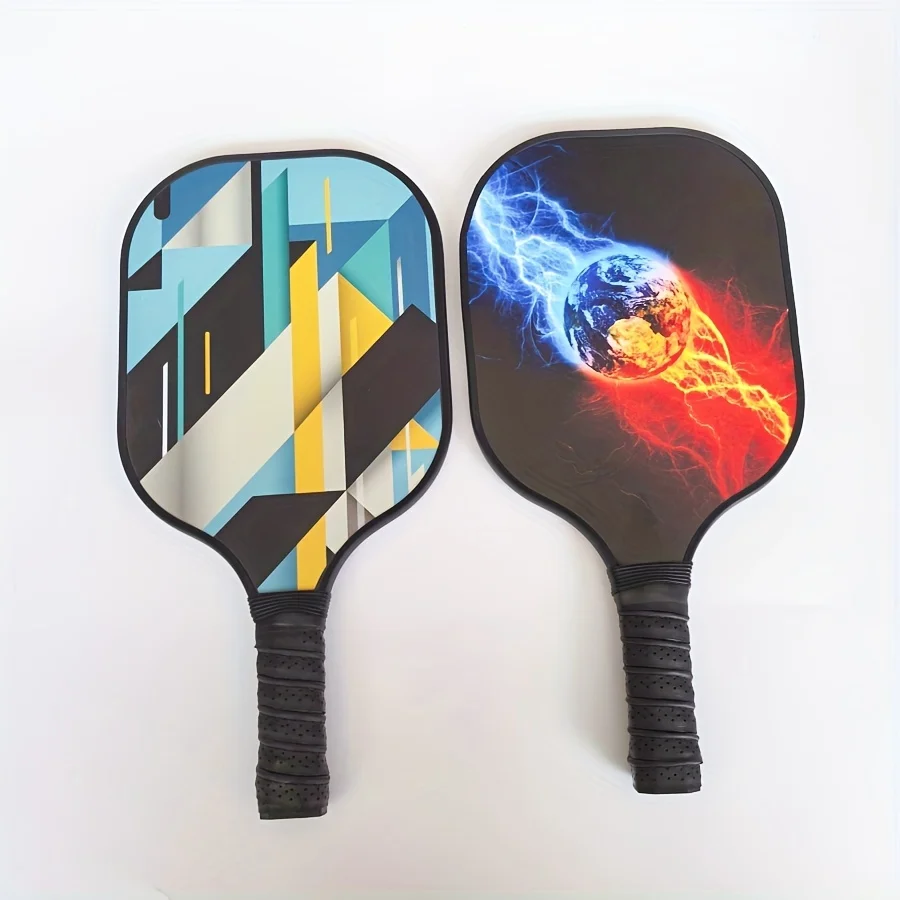 

Набор из 2 ракеток для пиклбола с 4 мячами и сумкой, стекловолоконные ракетки с сотовой сердцевиной, противоскользящая рукоятка, для занятий спортом на открытом воздухе