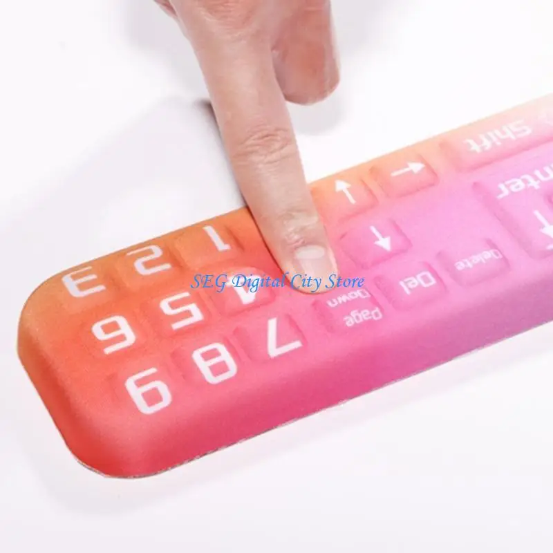 

U75B Ergonomic Keyboards Wrist Rest Mouse Wrist Support Compressive Hand Rest Fabric and Gel Comfortable Wrist Brace