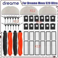Dreame Mova S20 Ultra Vacuum Parts Main Roller Side Brush Hepa Filter Mop Cloth Dust Bag Accessories