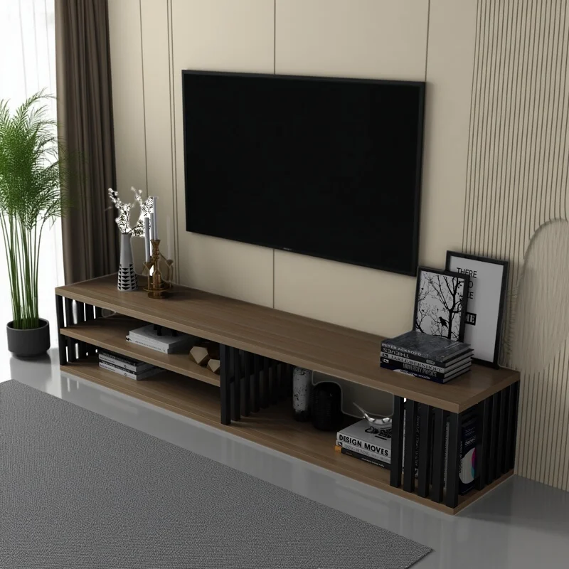 

TV cabinet Modern simple background wall decorative cabinet Light luxury furniture TV cabinet Coffee table combination Bedroom T
