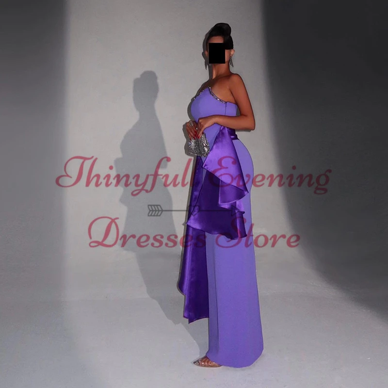 Thinyfull 2025 Mermaid Prom Evening Dresses Saudi Arabia Strapless Beading Night Party Dress Sexy Cocktail Prom Gowns Customized