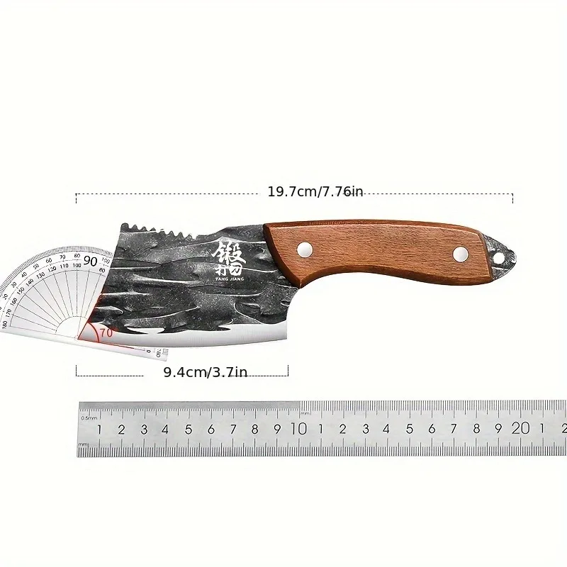 Mini Multi-purpose Slicing Knife, Chinese Small Kitchen Knife, Household Forging Stainless Steel Meat Knife, Sharp Split KR9195