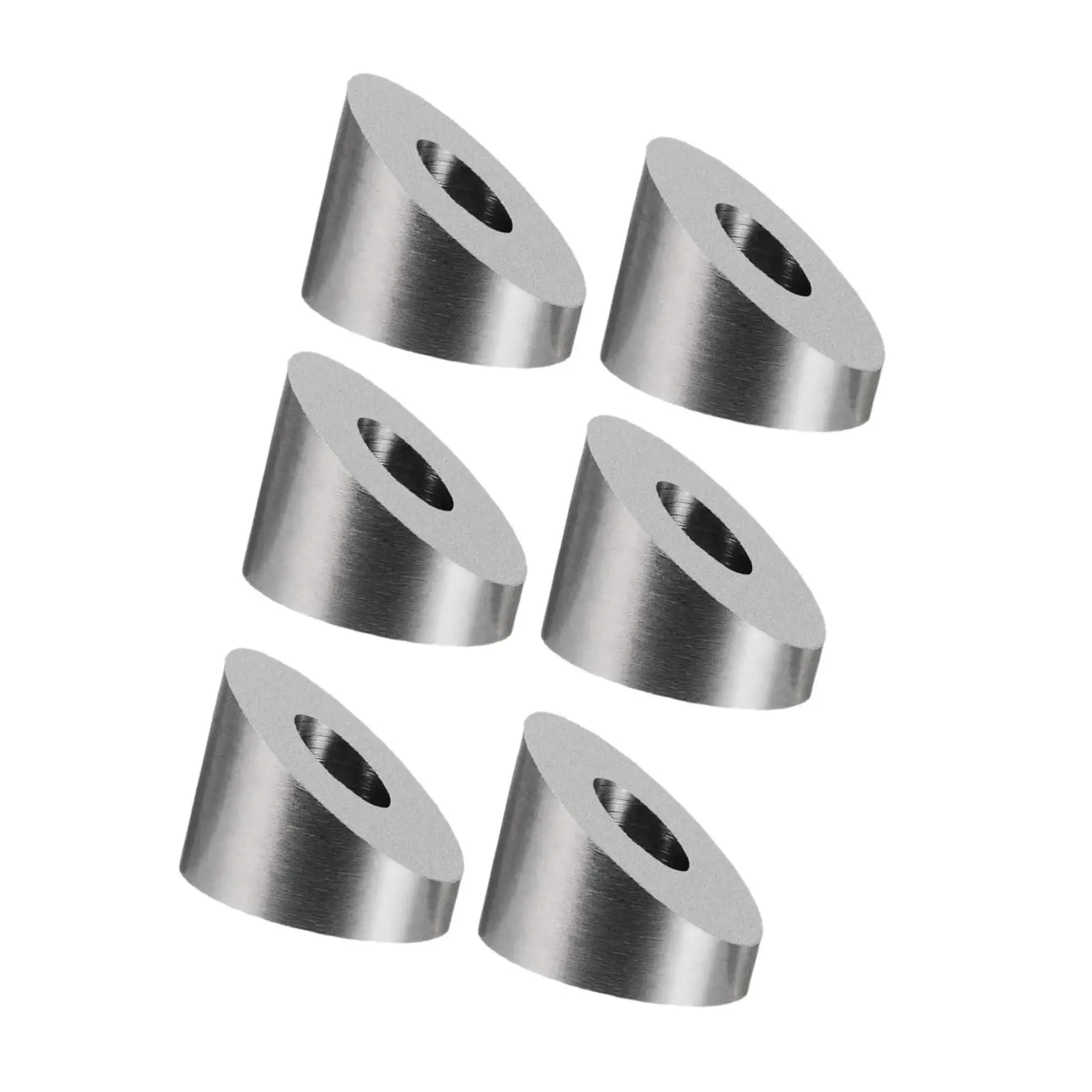 6 Pieces 1/4 Inch Sturdy Angle Washer for DIY Balustrade Stair Aluminum Post