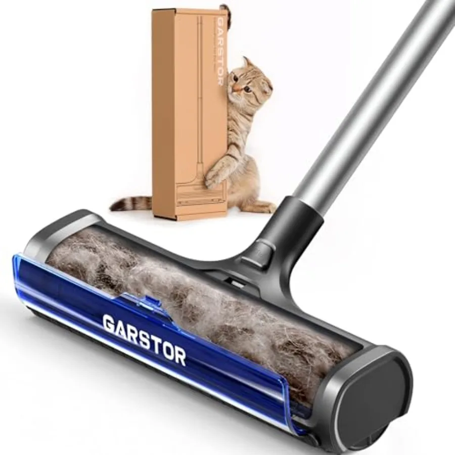 

Carpet Hair Removal Tool Carpet Sweeper for Pet Hair Reusable Carpet Roller Rug Rake Pet Fur Remover with Dust Container 5 Feet