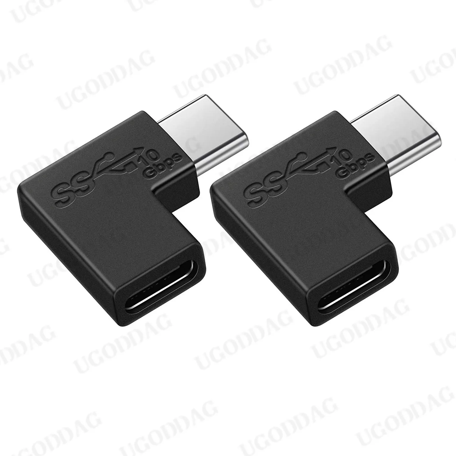 USB Type C 3.1 Male to Female Right Angle 90 Degree Extender Quick Charge Data 10Gbps Fast Charging Adapter Connector Converter