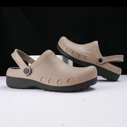 EVA Injection Shoes Anti-slip Outsole Comfortable Garden Clogs Men Chef Clogs Men Kitchen Shoes Waterproof Sandal Big shoes 46