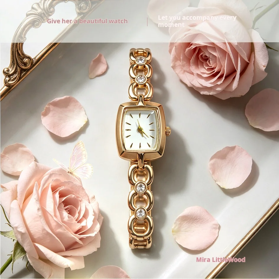 LITTLE WOOD Fashionable Women's Quartz relogio feminino Bracelet Watch Minimalist Elegant Ladies' Watch   