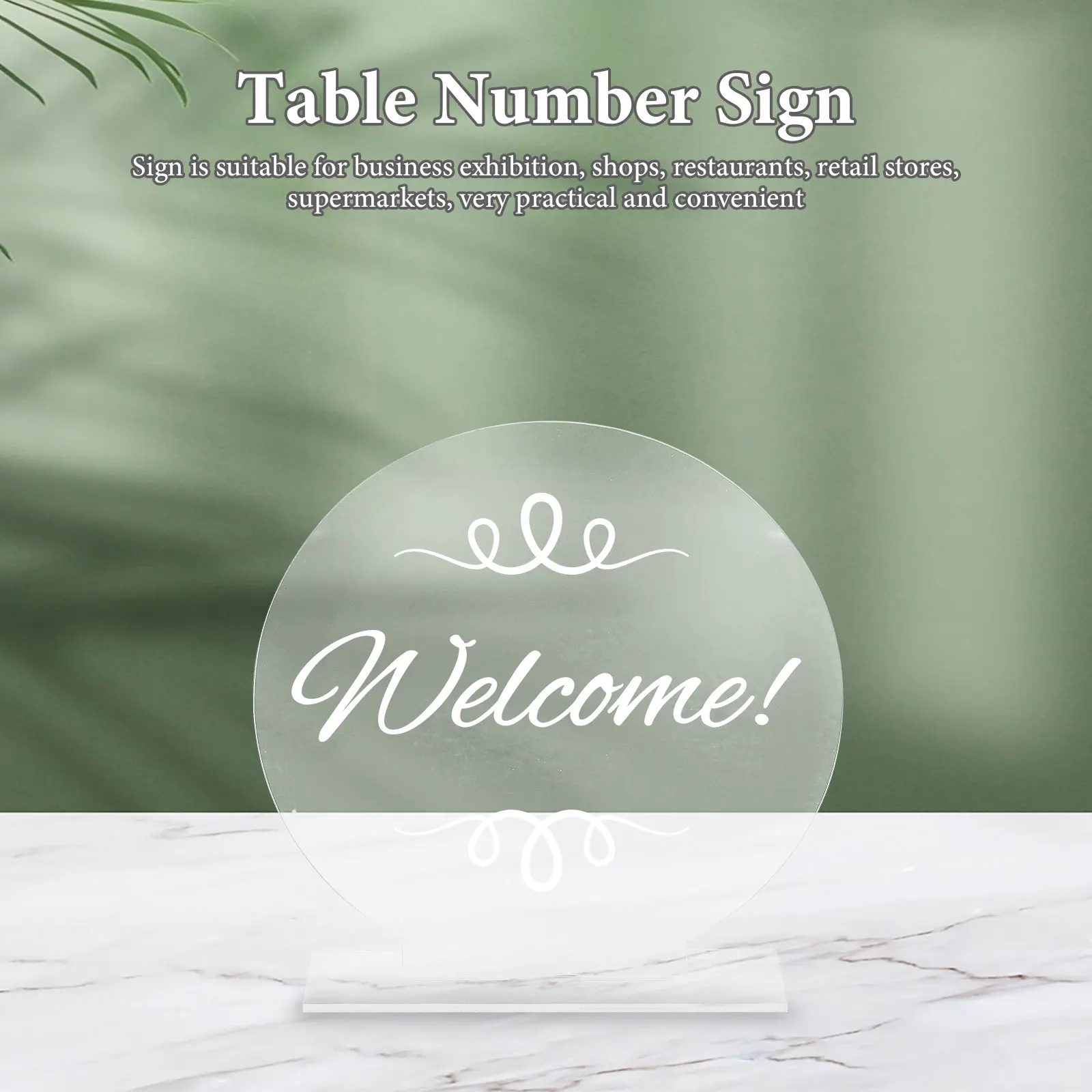 

6 Sets Table Number Signs Party Favor 2mm Transparent Reusable Blank Wedding Seat Cards Banquet Place Card Holder