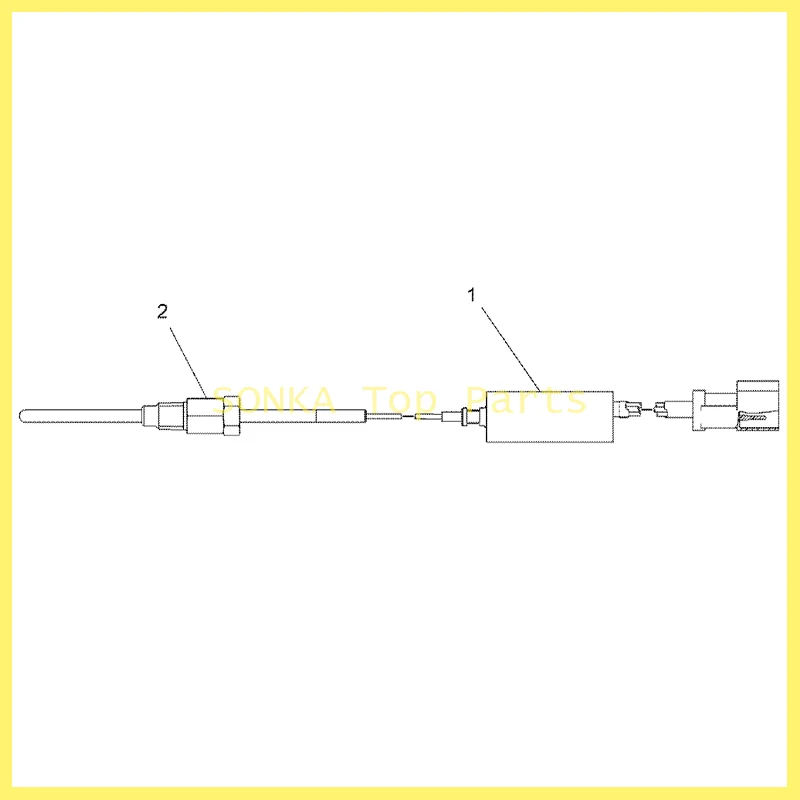 

CA4152432 415-2432 4152432 EXHAUST GAS TEMPERATURE SENSOR FOR WHEEL LOADER 992G 992K 993K 994F
