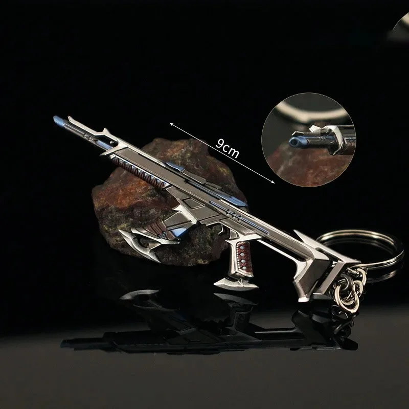 

9cm Valorant Gun Keychains XERØFANG Orion Kuronami Vandal,Sentinels of Light,Spectre Alloy Weapon Model Accessories Gun Keyrings