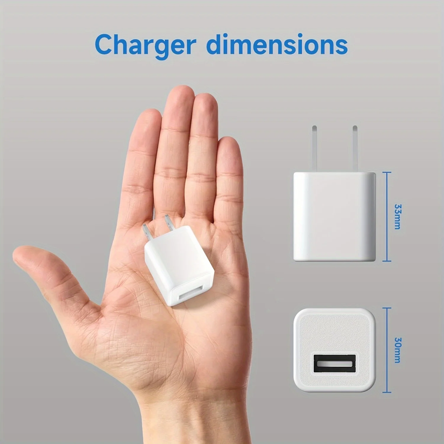 5W USB Charger, Quick Charger Plug Wall Charger, Durable USB-C Power Adapter Case For IPhone16 15/14/13 Mini/12/11, Headphones