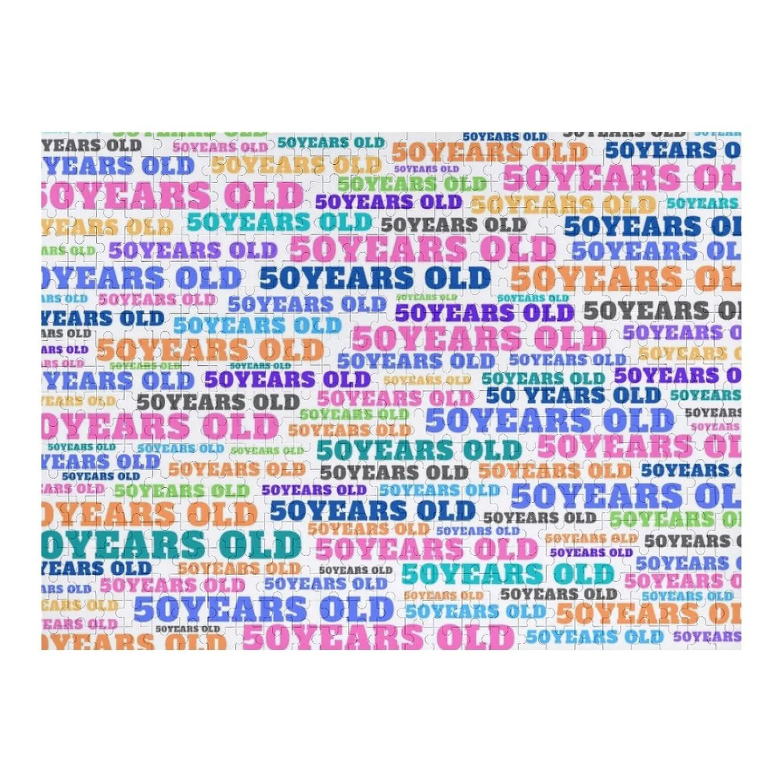 

50th birthday New Years Celebration 50 years old Jigsaw Puzzle Personalized For Kids Custom Gift Personalized Child Gift Puzzle