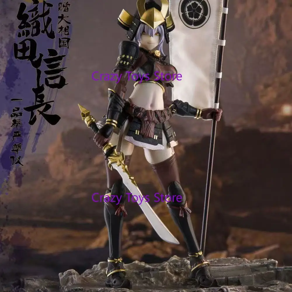 Em estoque keepgoing escala 1/12 sengoku g oca nobunaga versão feminina demônio rei conjunto completo 6 Polegada modelo de figura de ação soldado