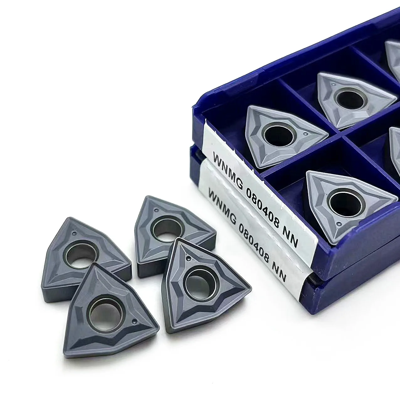 10PCS WNMG080408 NN LT10 PVD Carbide Insere ferramenta de torneamento externo inserir alta qualidade Ferramentas De Corte WNMG080404 NN LT10