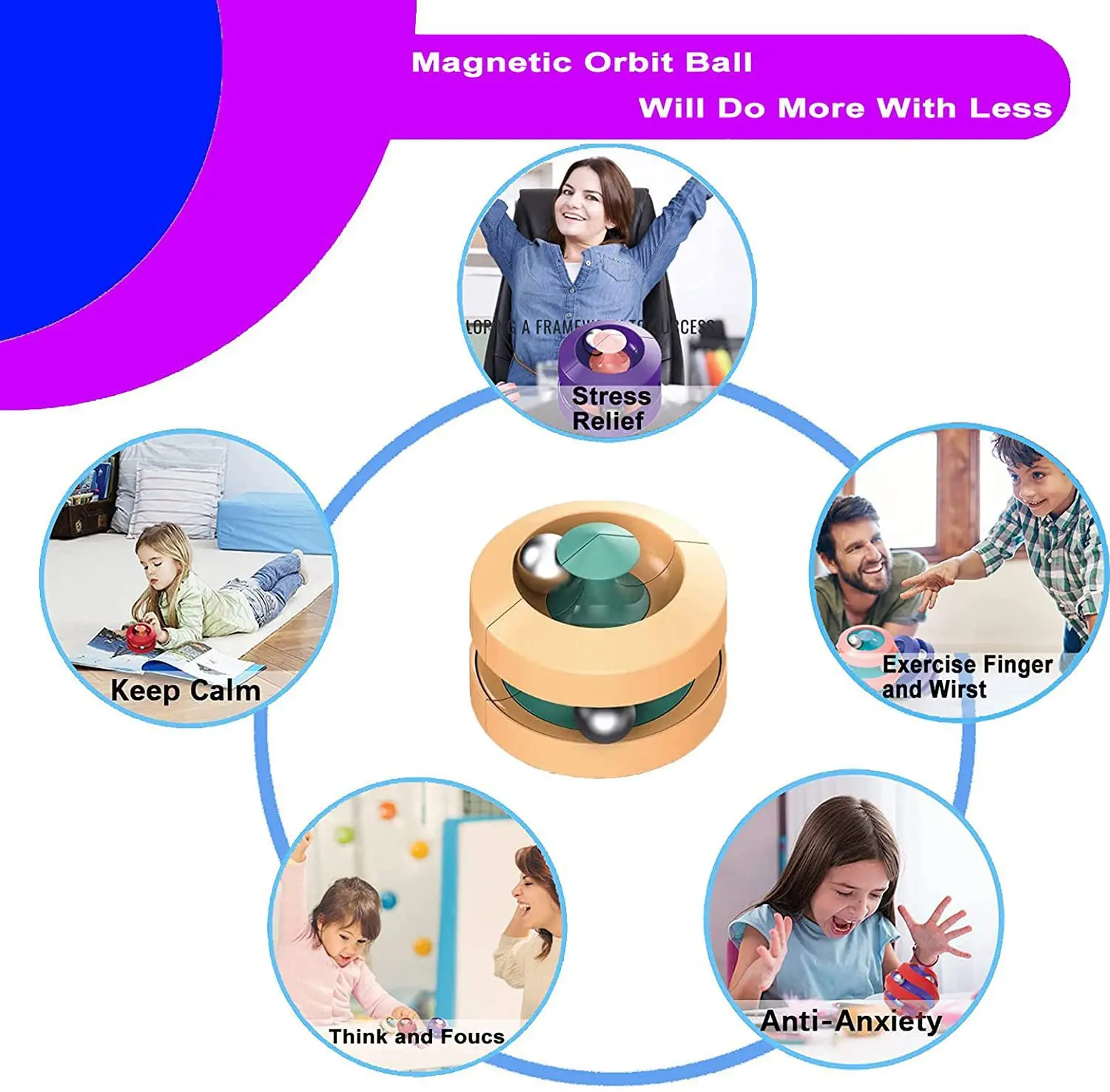 Случайный Цвет кончиков пальцев взрослые декомпрессионные игрушки креативные вращающиеся концы пальцев гироскоп