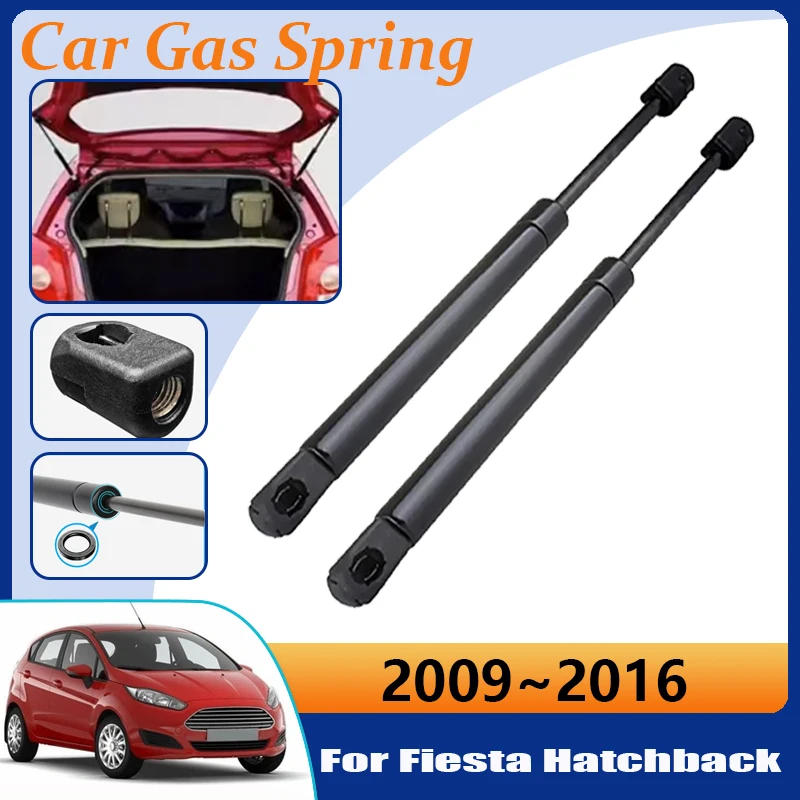 Car Trunk Hydraulic Rod For Ford Fiesta Hatchback MK6 2009~2016 Rear Auto Tailgate Gas Lift Supporting Strut Spring Accessories