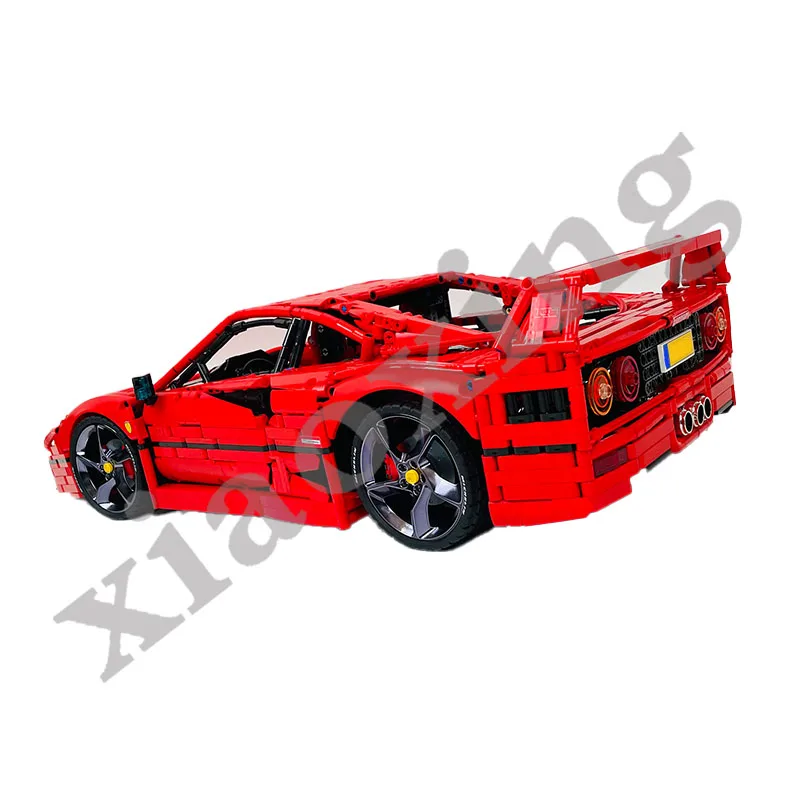 The New F40 MOC-140629 Super Sports Car Adult Building Block Educational Toy Children Puzzle Model Assembly Puzzle Birthday Gift