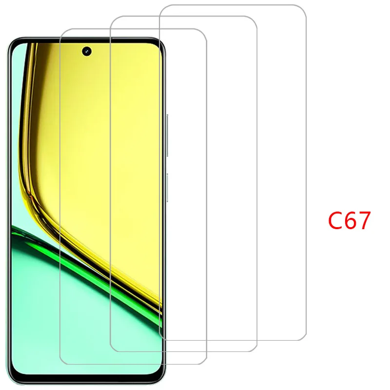 tempered glass for realme c67 phone case realmec67 c 67 67c 4g 5g back cover realmi realmic67 relme reame ralme real me c67case