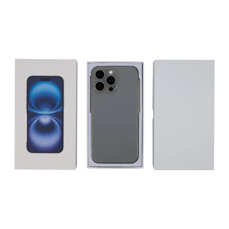 100 قطعة هاتف ذكي مخصص كرافت ورقة كرتون التعبئة والتغليف فارغة تخزين الهاتف المحمول صندوق عام آيفون 17 برو ماكس w42