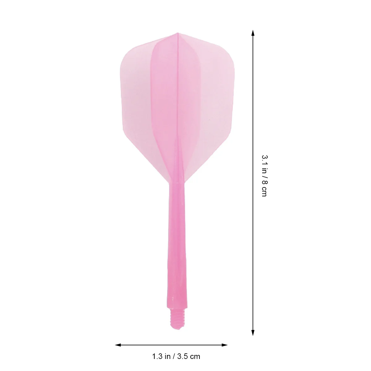 

4 Pcs Transparent Fine Thread Flights Accessory Outdoor and Indoor Sports Tail Wings (Fine and Small Thread, Pink)