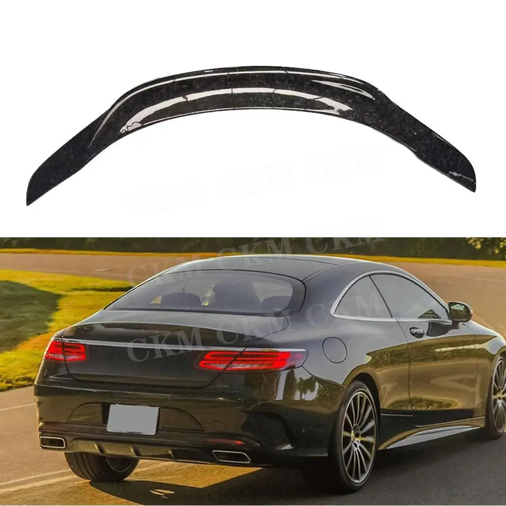 

Forged Carbon Fiber Rear Boot Spoiler Trunk Wing for Benz S Class W217 C217 S63 S65 AMG Coupe 2015-2020 Spoiler Car Accessories