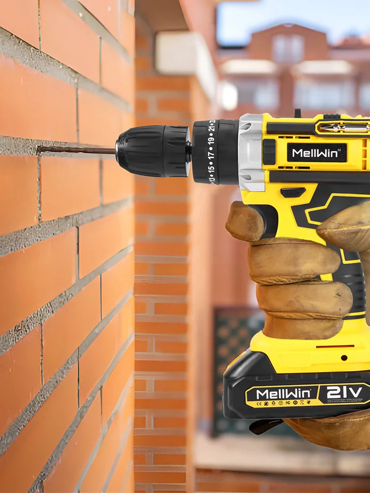 MELLWIN 25 + 3 Drehmoment Elektrische Schlagbohrmaschine Set Mehrzweck Akku-elektrische Schraubendreher Power Tool Für Makita 18V Batterie pin