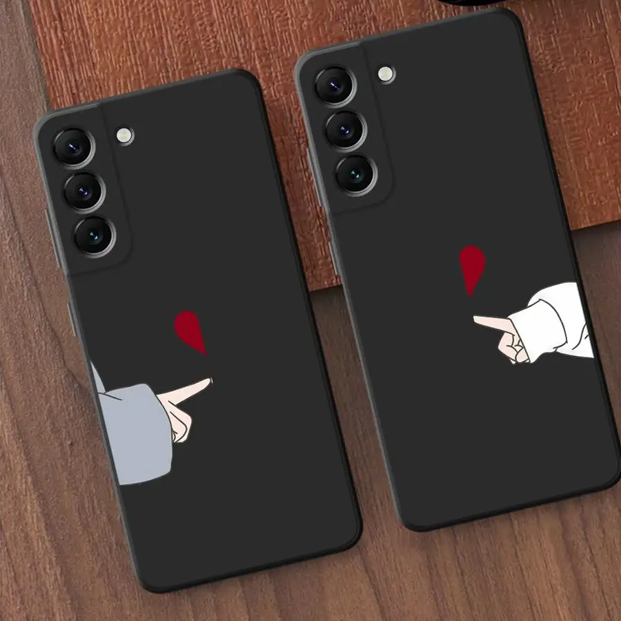 Love Matching Couple Case for Samsung Galaxy Note S10 Plus 9 8 20 Ultra S9 10 Plus S8 Soft Cover 10Lite