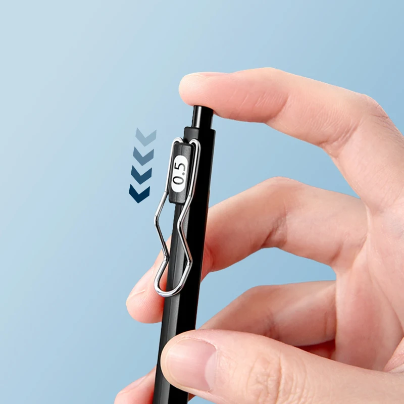 3Pcs Low Center Of Gravity Click Gel Pen Black Warrior Pro Writing Tool, Smooth Durable Exam Stationery Office For Study Set