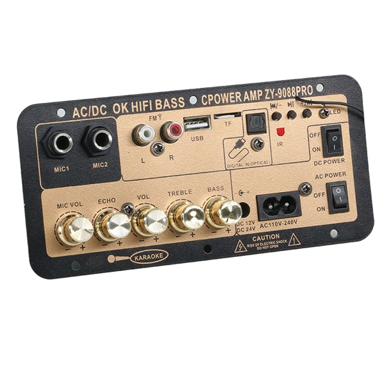

ГОРЯЧАЯ НОВИНКА! Плата усилителя A72T для аудиосабвуфера с USB, FM-радио, TF-плеером, для самостоятельной сборки аудиосабвуфера для караоке, дома, автомобиля, с вилкой EU-PLUG