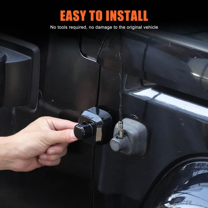 

1Pcs ABS black For Hummer H3 2005-2009 car side antenna cover decorative sticker car exterior protection accessories