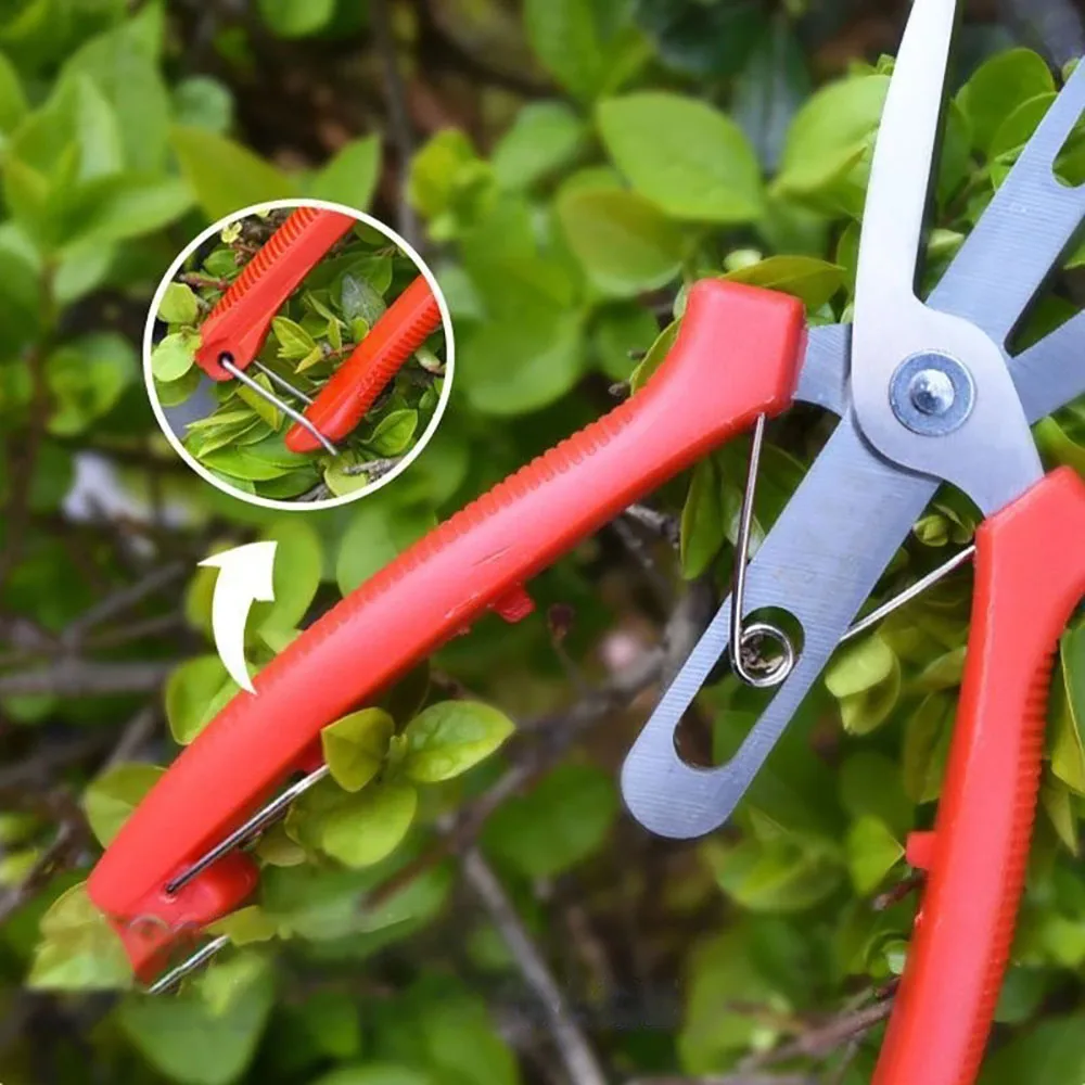 Tijeras para recoger frutas de doble filo, tijeras podadoras para jardín, cultivo de flores de árboles cítricos, poda sólida multiusos para árboles