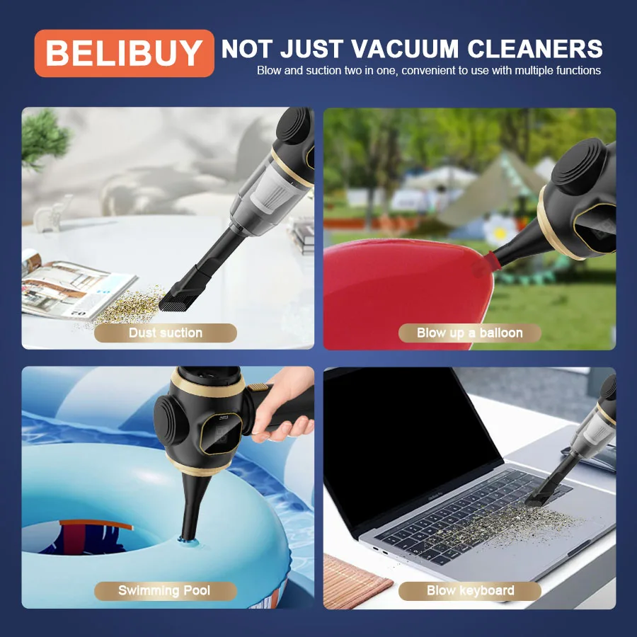 BELIBUY Vacuum Cleaner Portable Small Vacuum Cleaner For multifunctional Home Appliance Cleaning Machine Carpet Cleaner Machine