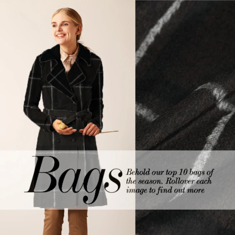 

Cashmere Fabric Winter Plaid Fleece Fabrics Soft Delicate Design Material Brand Wholesale Cloth by the Meter