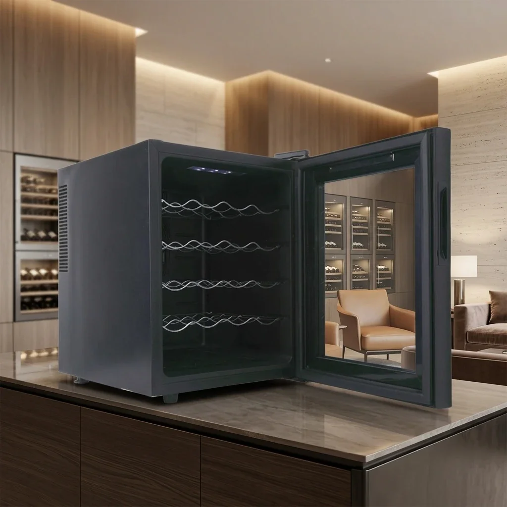 46L 20 Bottle Wine Cooler  Design Wine Storage Chiller Cabinet Household Wine Refrigerator