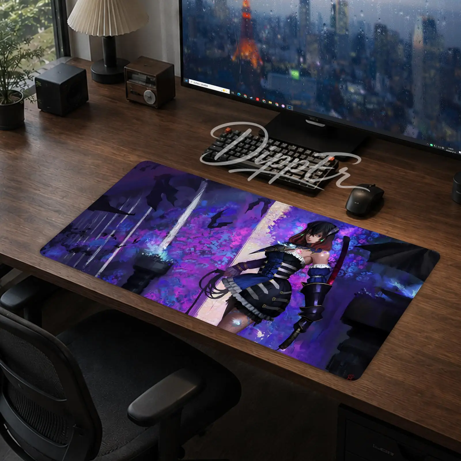 Game Bloodstained Ritual of the Night Mouse Pad Office Large Desk Mat Gaming Mousepad Rubber Bottom Non-Slip Cushion 900X400