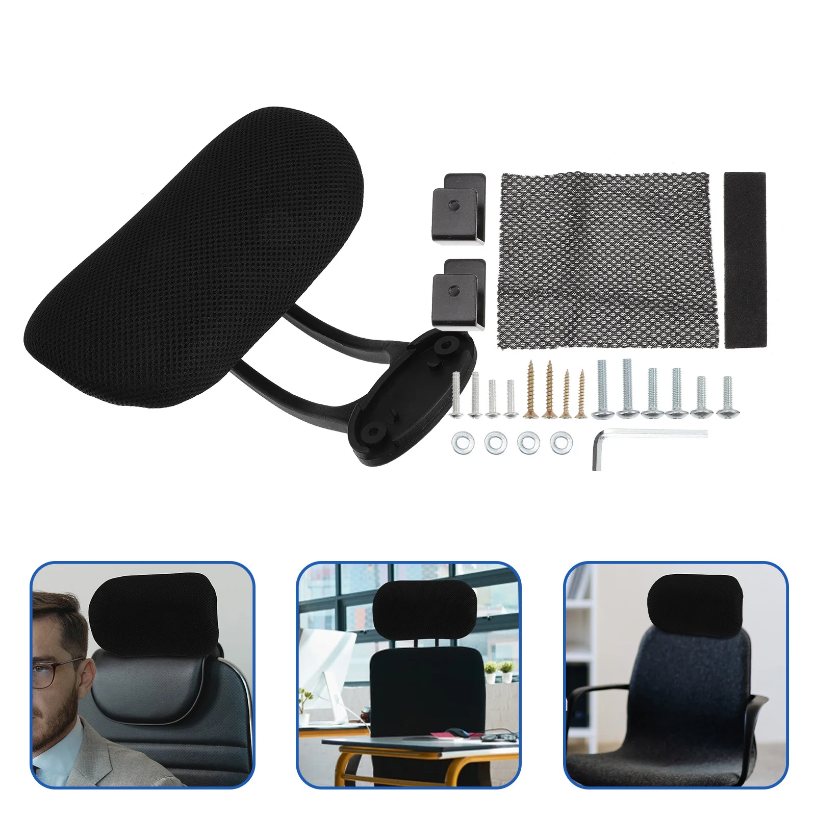

1Set Computer Chair Headrest Adjustable Office Chair Head Cushion Comfortable Neck Protection Soft Breathable Office Computer