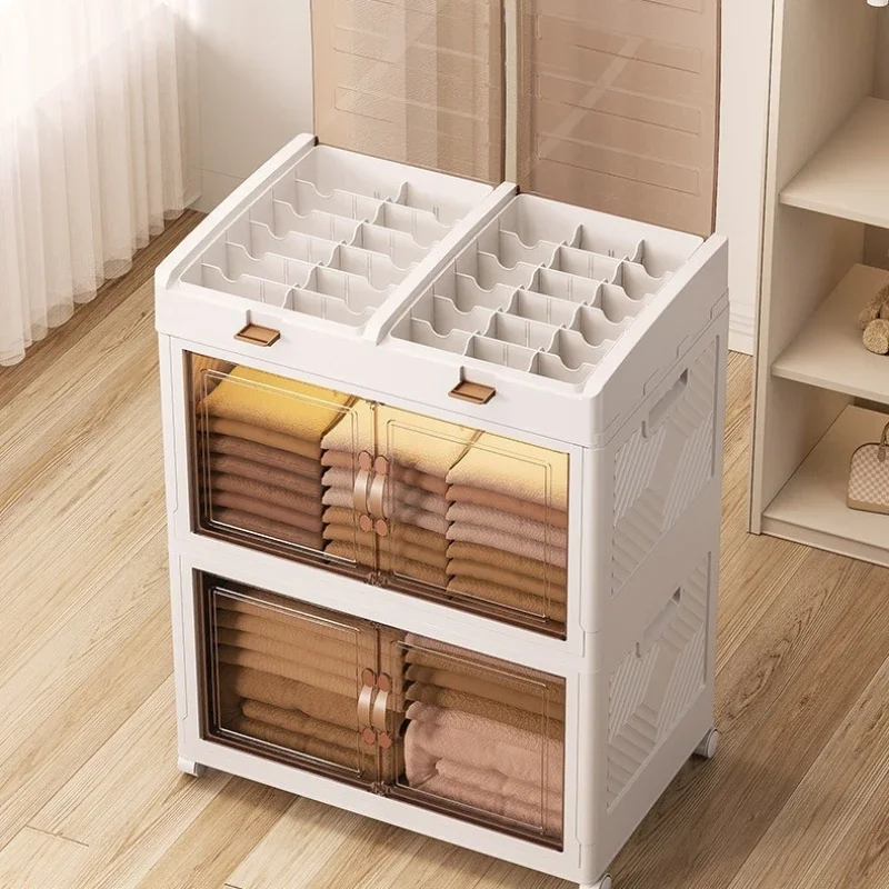 ตู้เก็บของแบบพับได้ ตู้เก็บของขนาดใหญ่ ตู้เก็บของเคลื่อนที่สำหรับใช้ในบ้าน