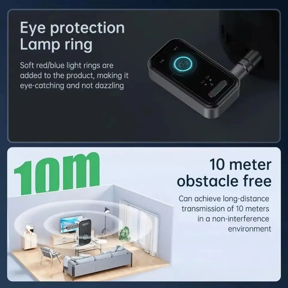 2 in 1 Bluetooth 5,3 Empfänger Sender 3,5mm AUX Mini Bluetooth Wireless Adapter Jack Bluetooth-kompatibel