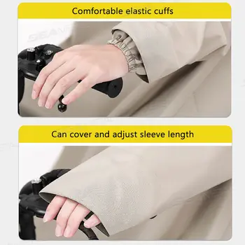 BLALION 加厚牛津防水雨衣雨披男女通用時尚長款雨衣寬鬆大尺碼帶帽雨衣 10 最佳銷售 長版雨衣 - №1