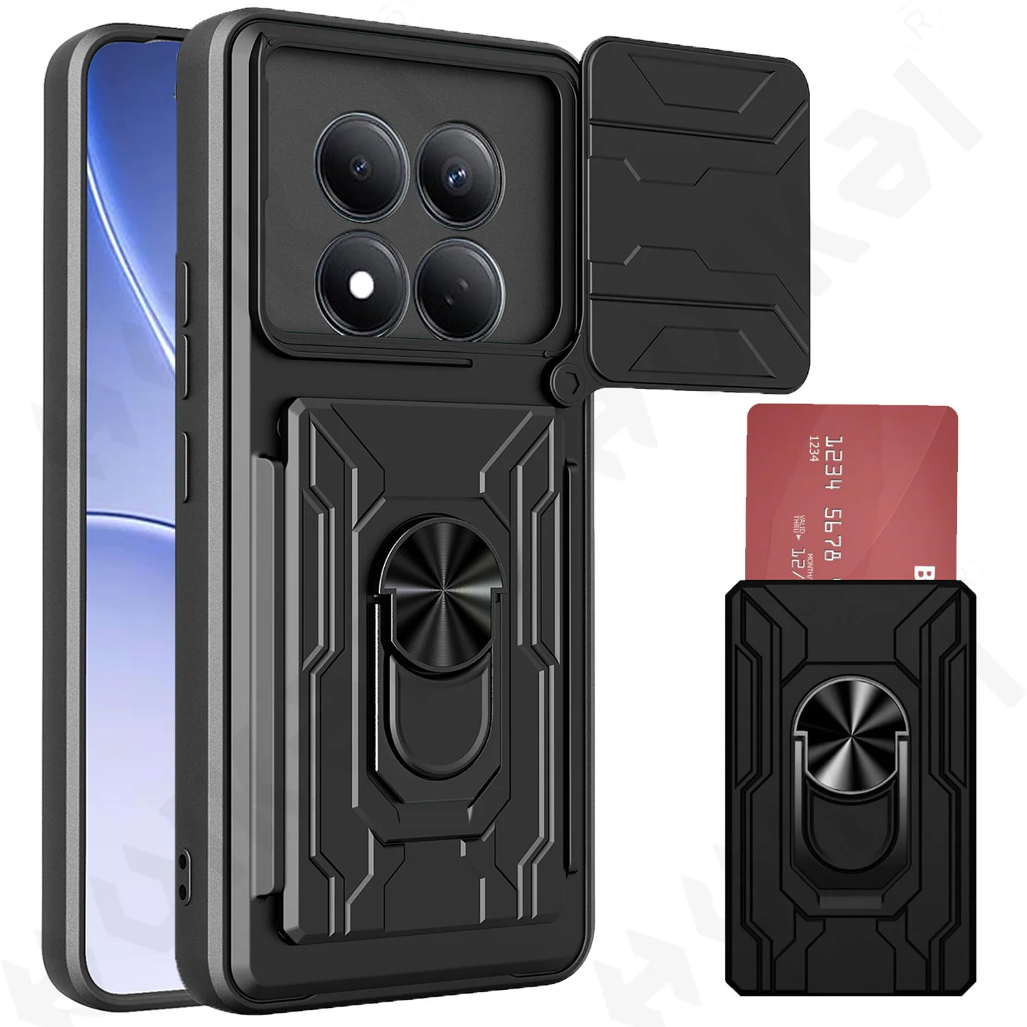 Case For Redmi Note 15 Pro Plus Armor Sliding Camera Cover 3