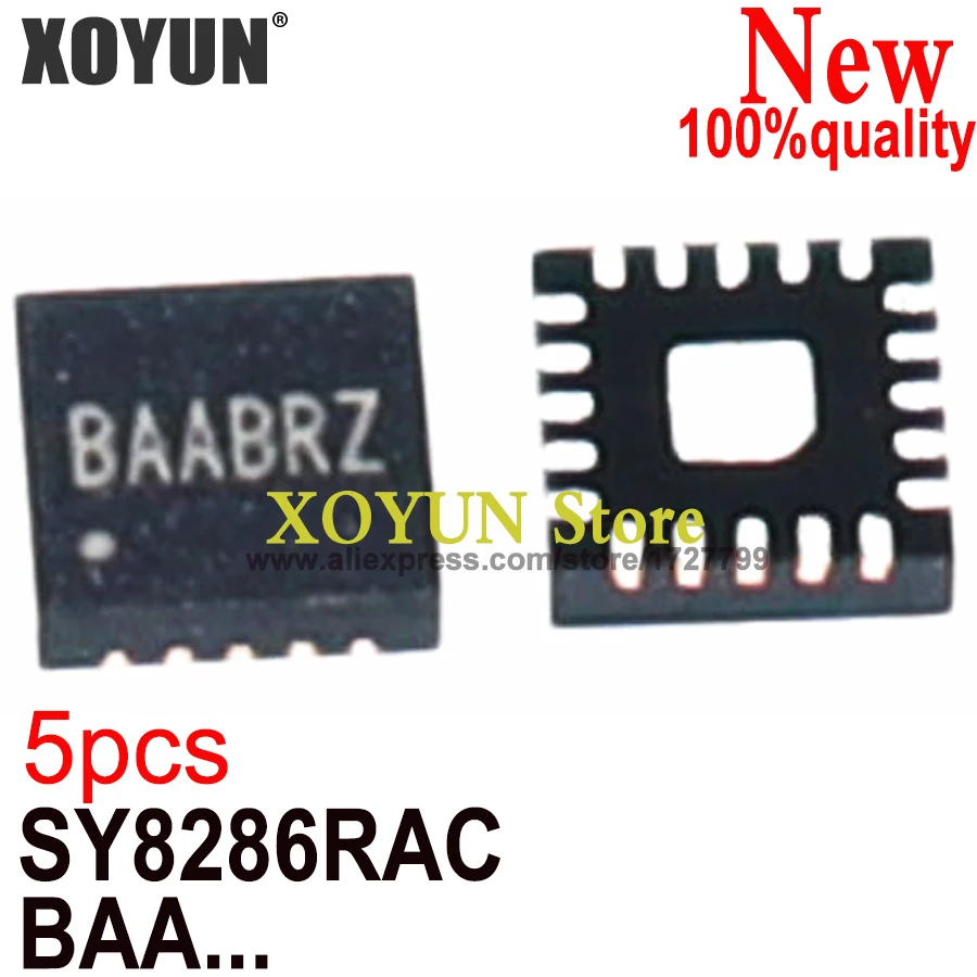 (5piece)100% New SY8286RAC SY8286R SY8286 For Code: BAA... QFN-20 Chipset