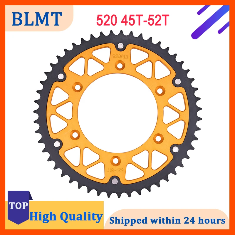 Motorcycle 520 45T-52T Rear Sprocket For 450 500 505 525 530 620 625 SMR SX-F XCF-W 690 ENDURO R 790 890 Adventure Rally